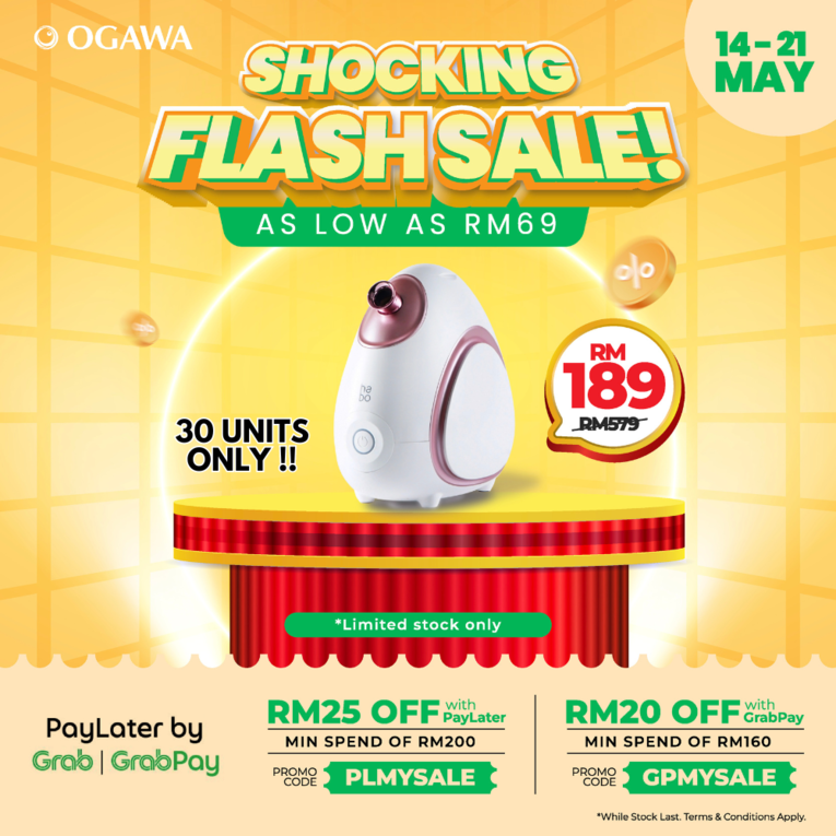 [Apply Code: 6TT31] Habo by Ogawa Daisy Hot & Cold Aromatherapy Facial Steamer*